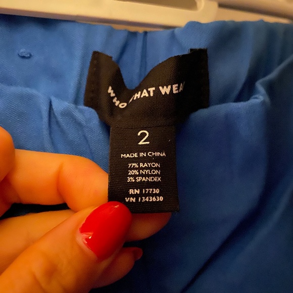 Who What Wear Cobalt Blue Women's Suit blazer & pants - Picture 6 of 8